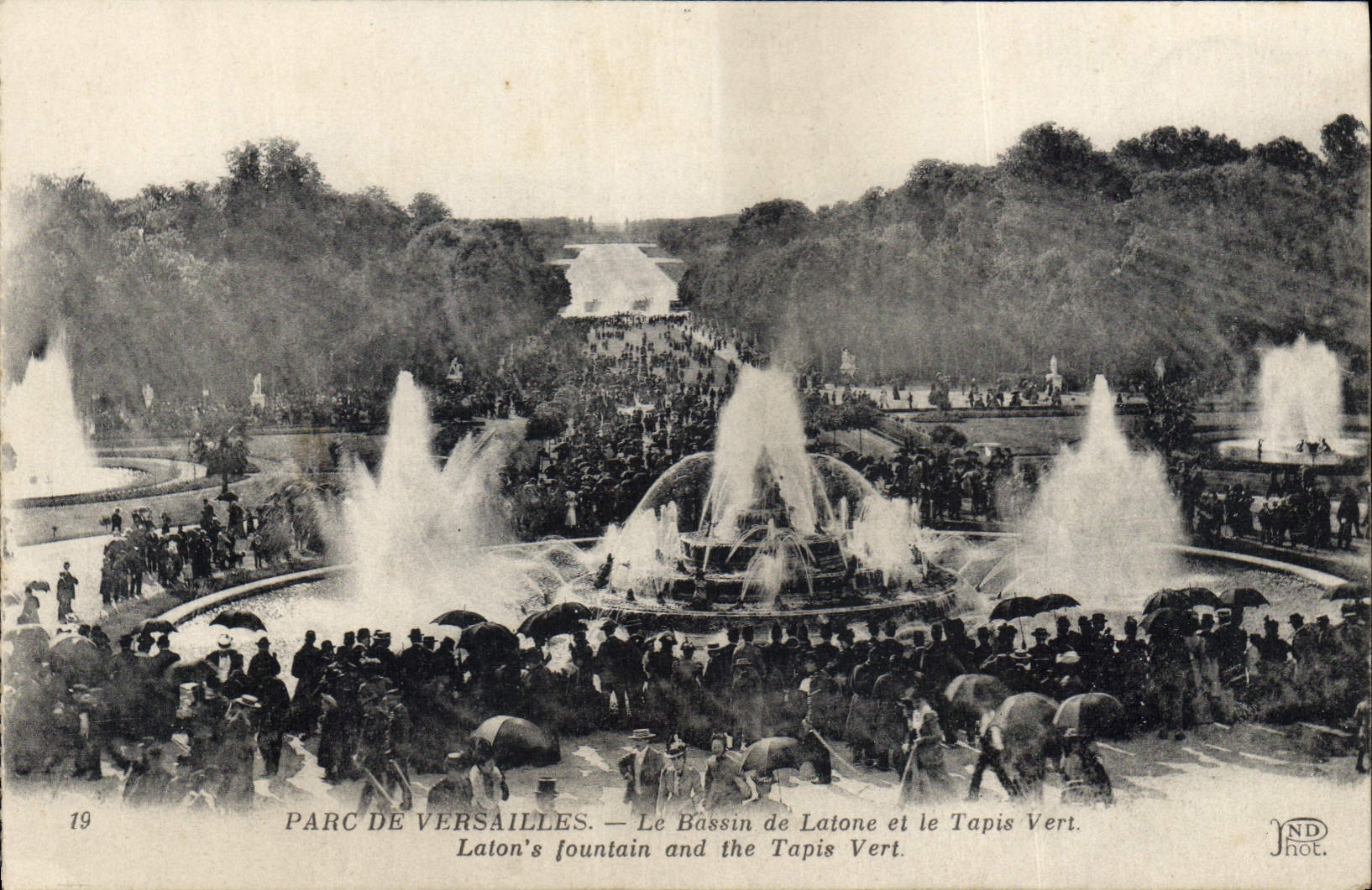 CPA Parc de Versailles Le Bassin de Latone et le Tapis Vert 