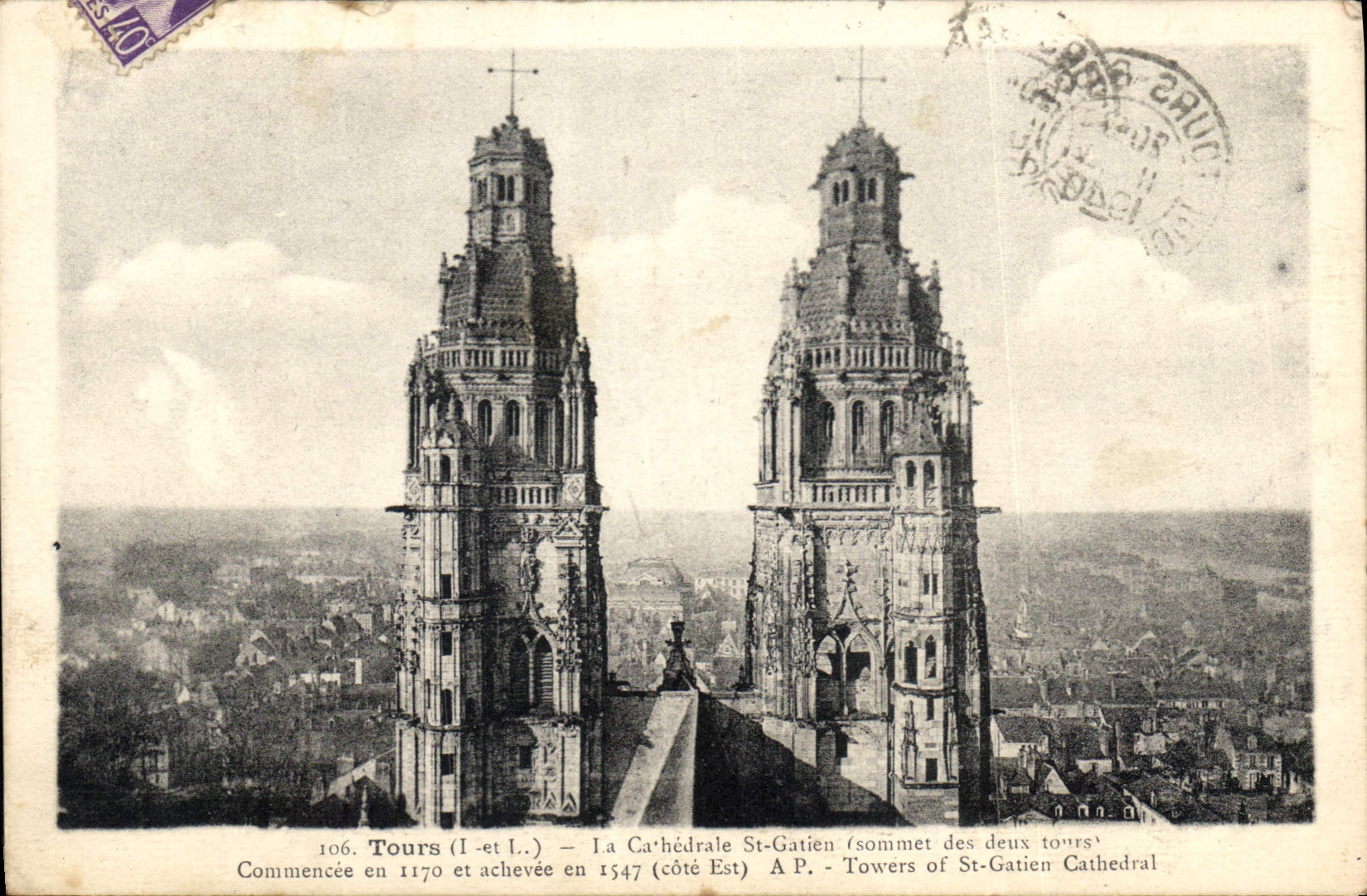 CPA Tours La Cathedrale St Gatien 