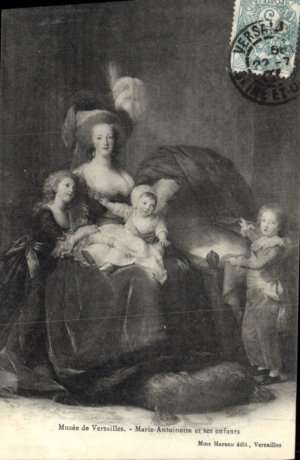 CPA Musee de Versailles Marie Antoinette et ses enfants 