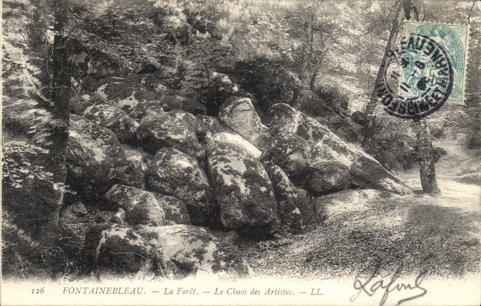 CPA Fontainebleau La Foret Le Chaos des Artistes