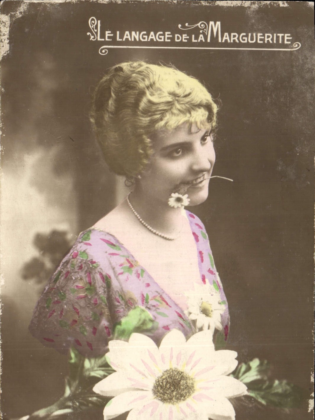 CPA Le Langage de la Marguerite 