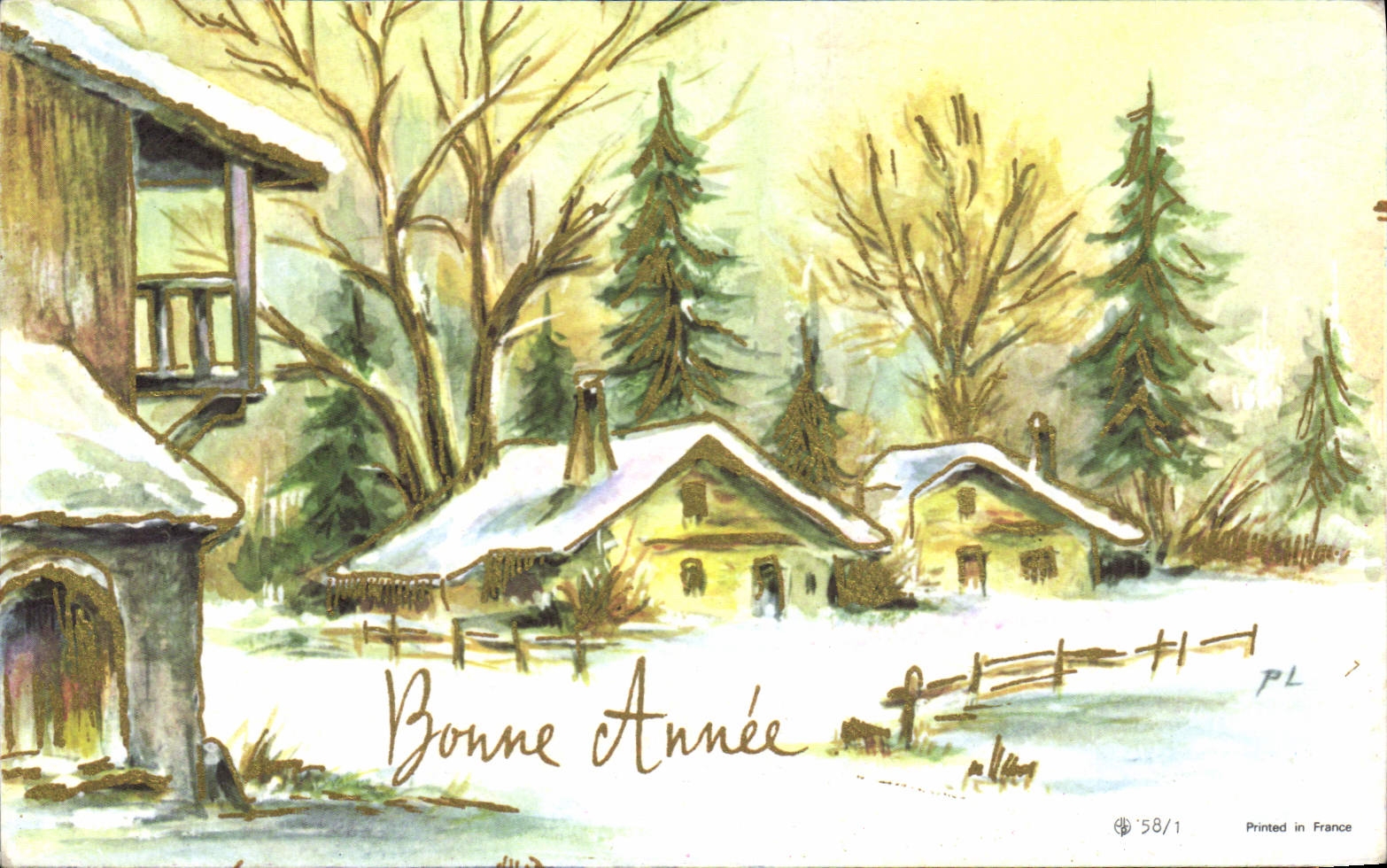 CPA Bonne Annee 