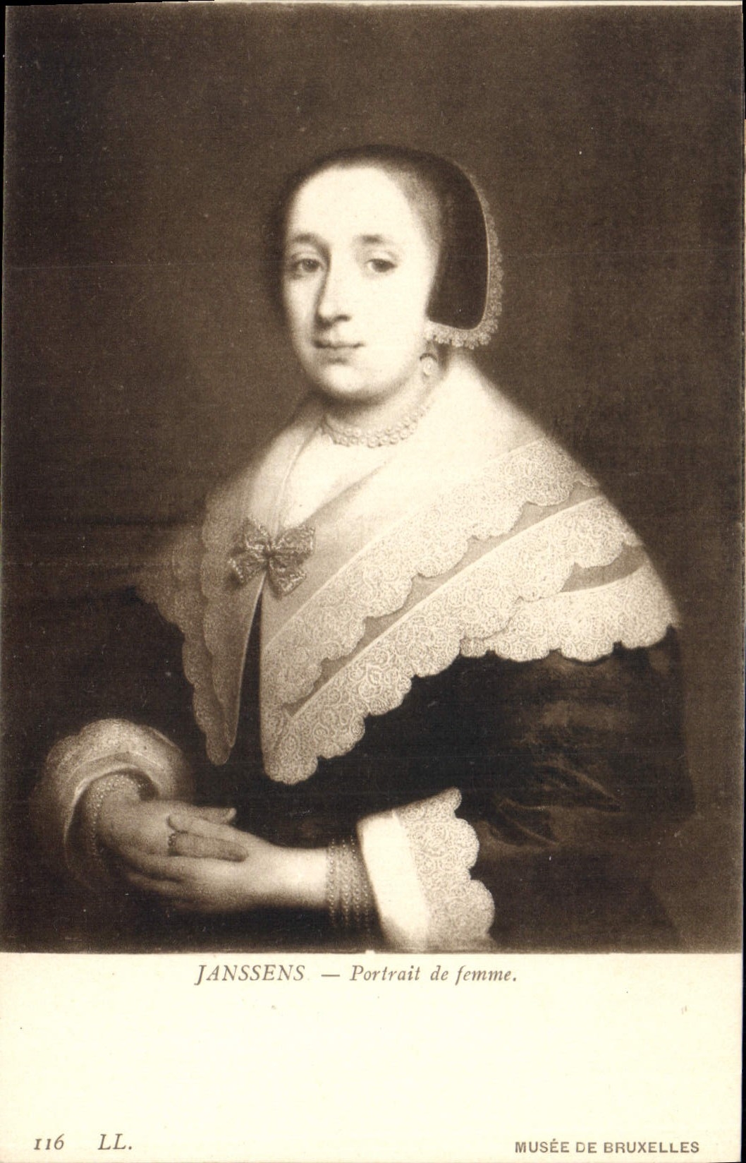CPA Janssens Portrait de Femme Musee de Bruxelles 