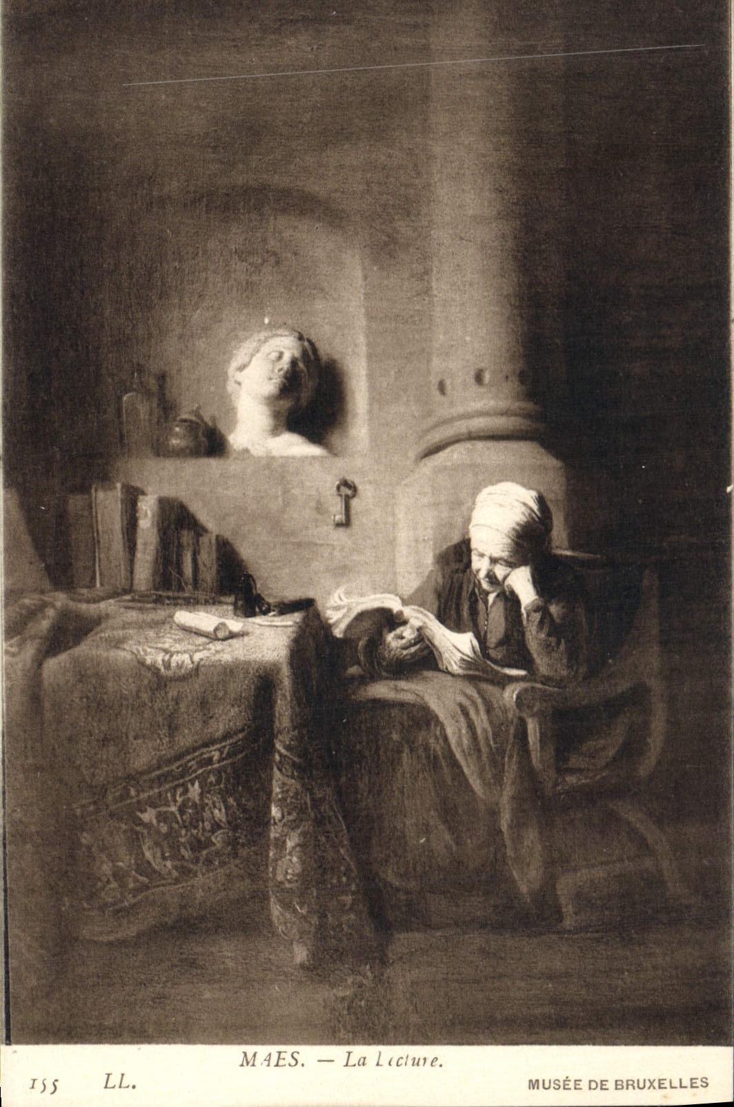 CPA Maes La Lecture Musee de Bruxelles 