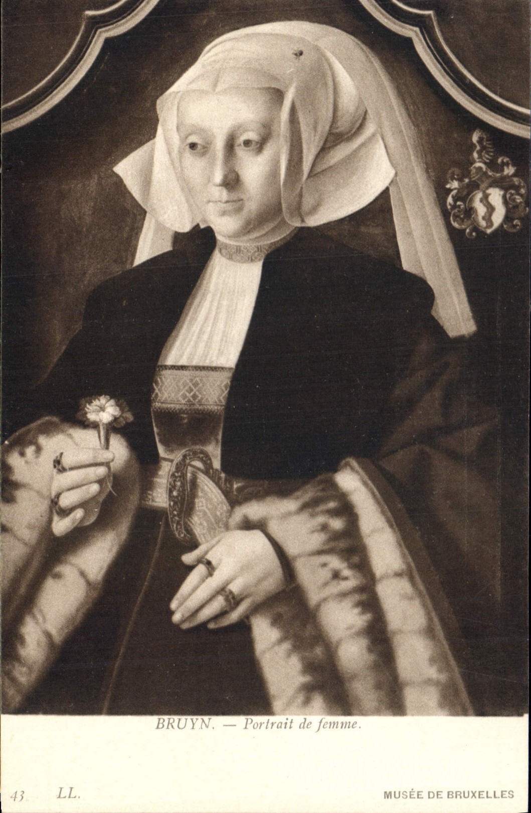 CPA Bruyn Portrait de femme Musee de Bruxelles 
