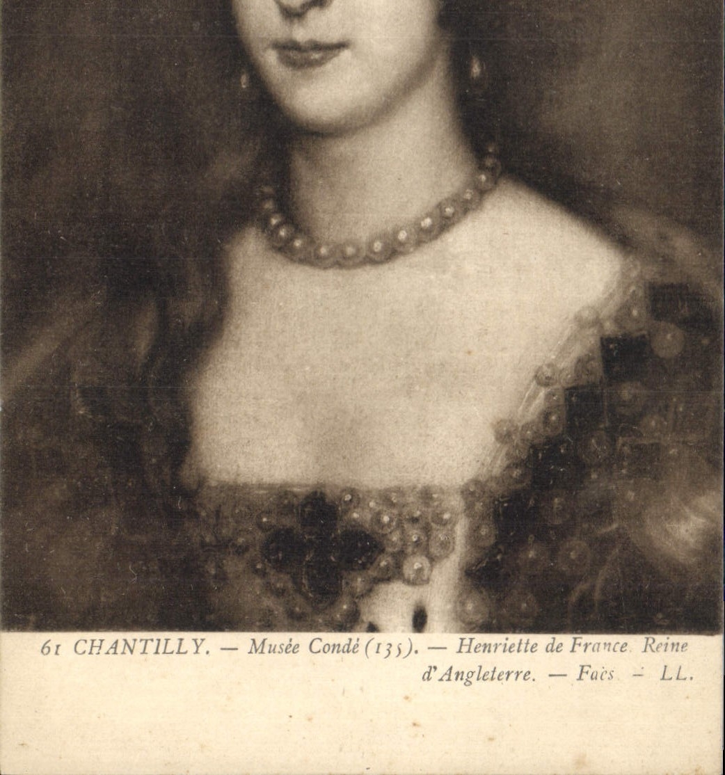 CPA Chantilly Musee Conde Henriette de France Reine d'Angleterre 