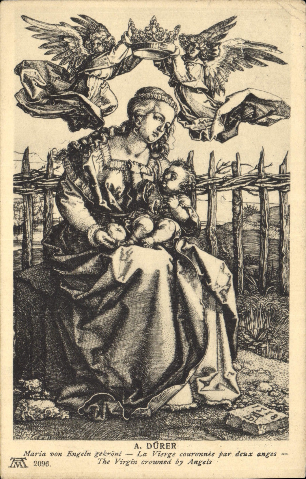 CPA A Durer Maria von Engeln 