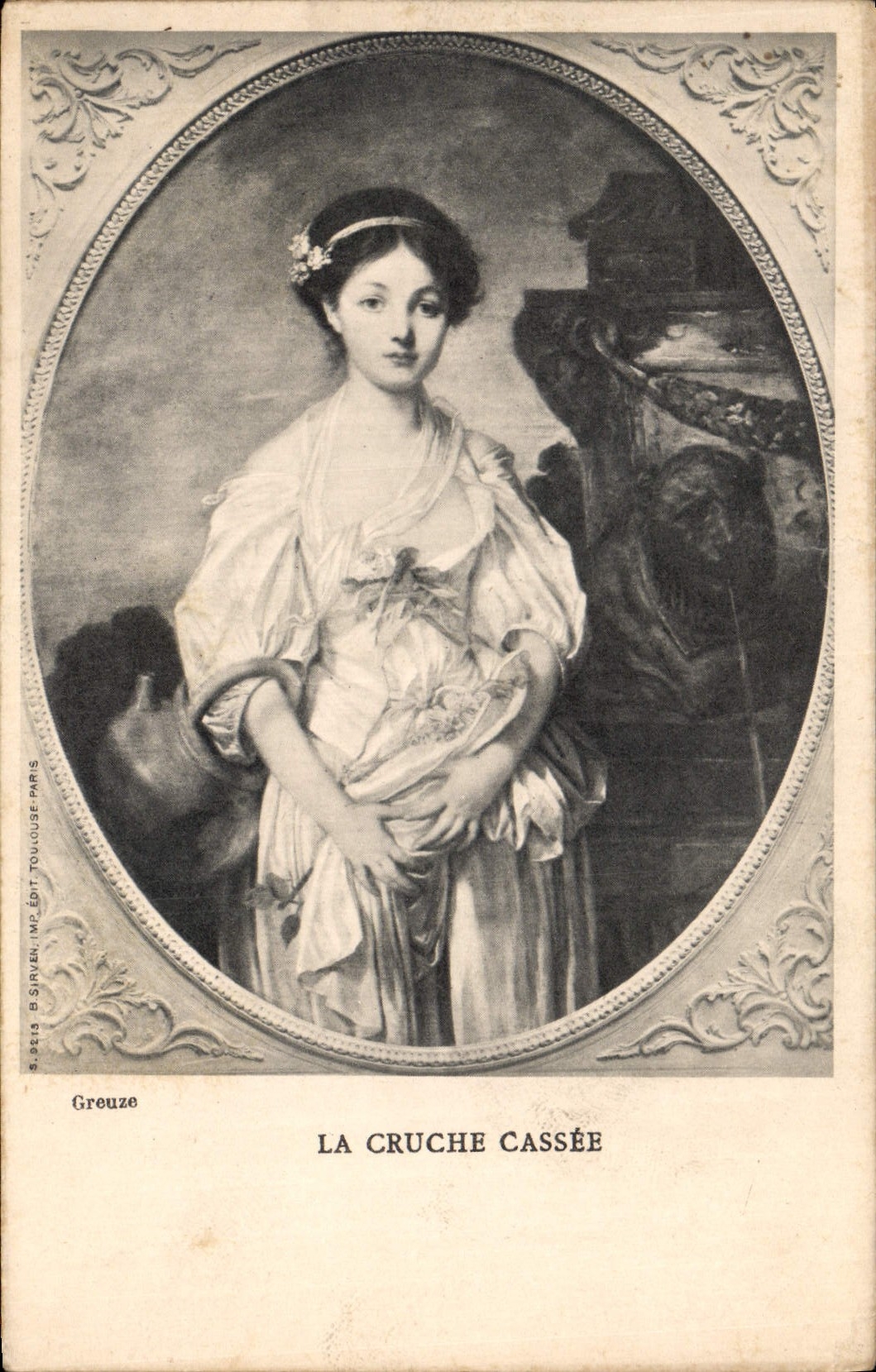 CPA La Cruche Cassee 