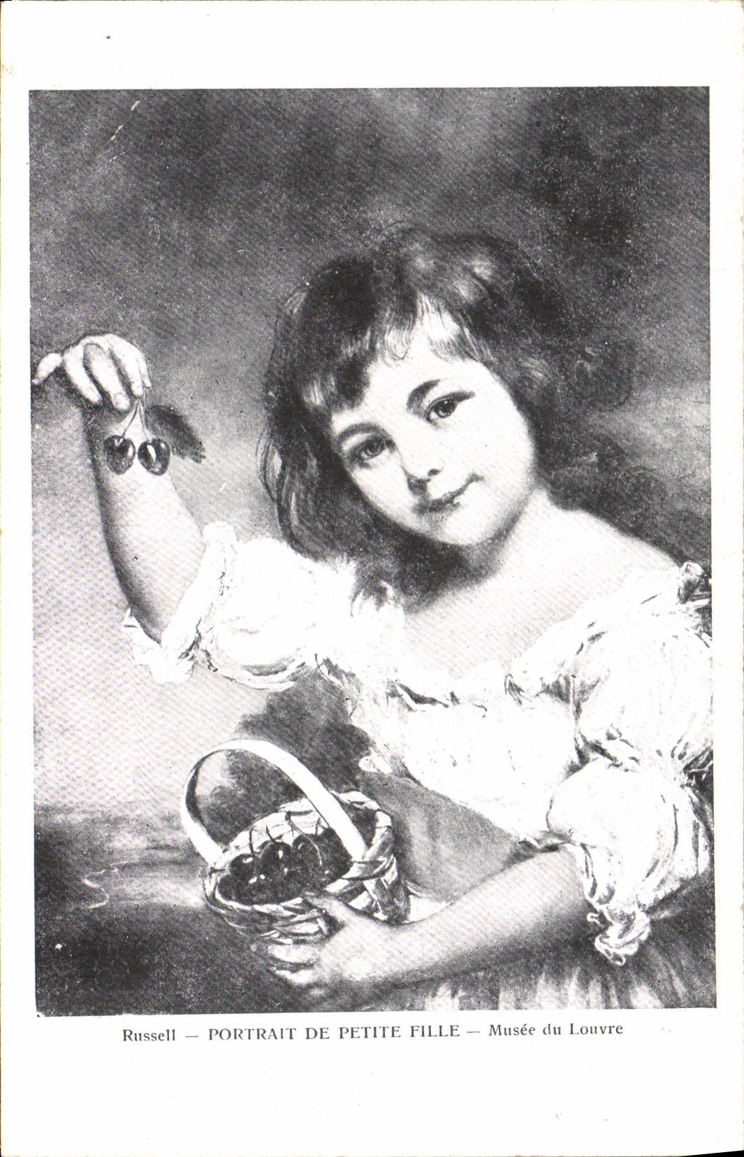 CPA Portrait de Petite Fille Musee du Louvre 