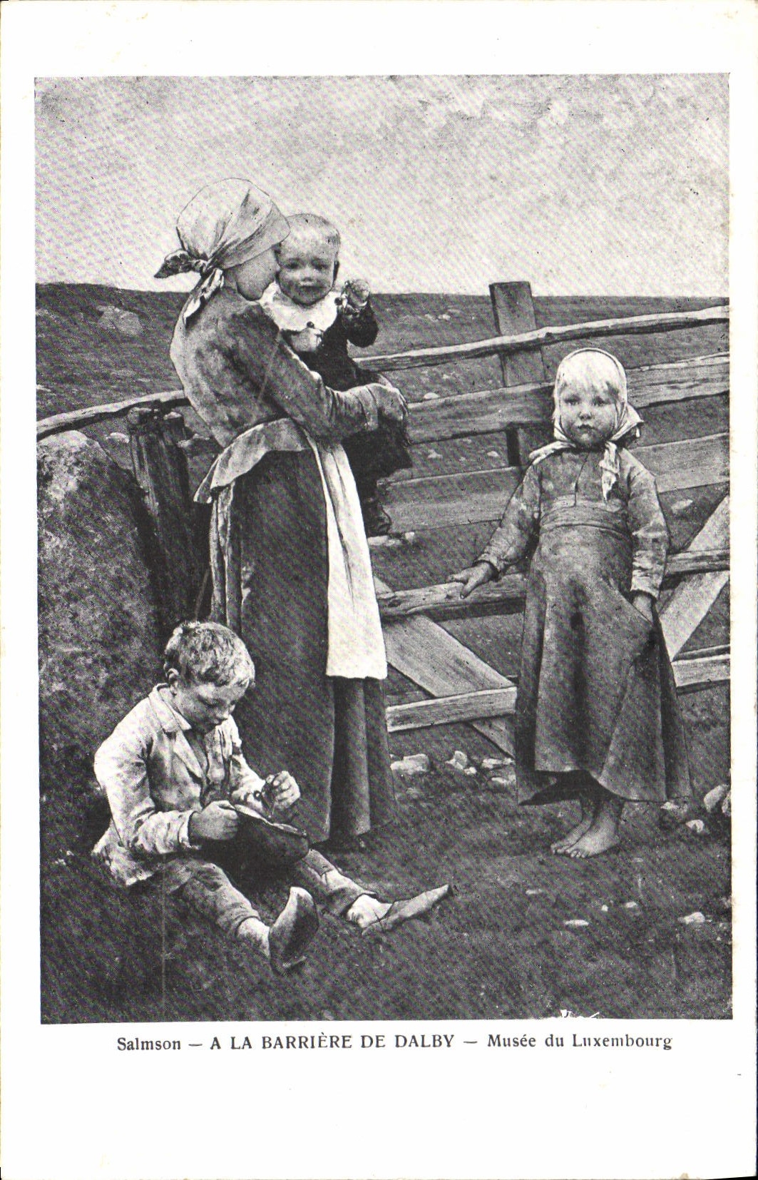 CPA A la Barriere de Dalby Musee du Luxembourg 