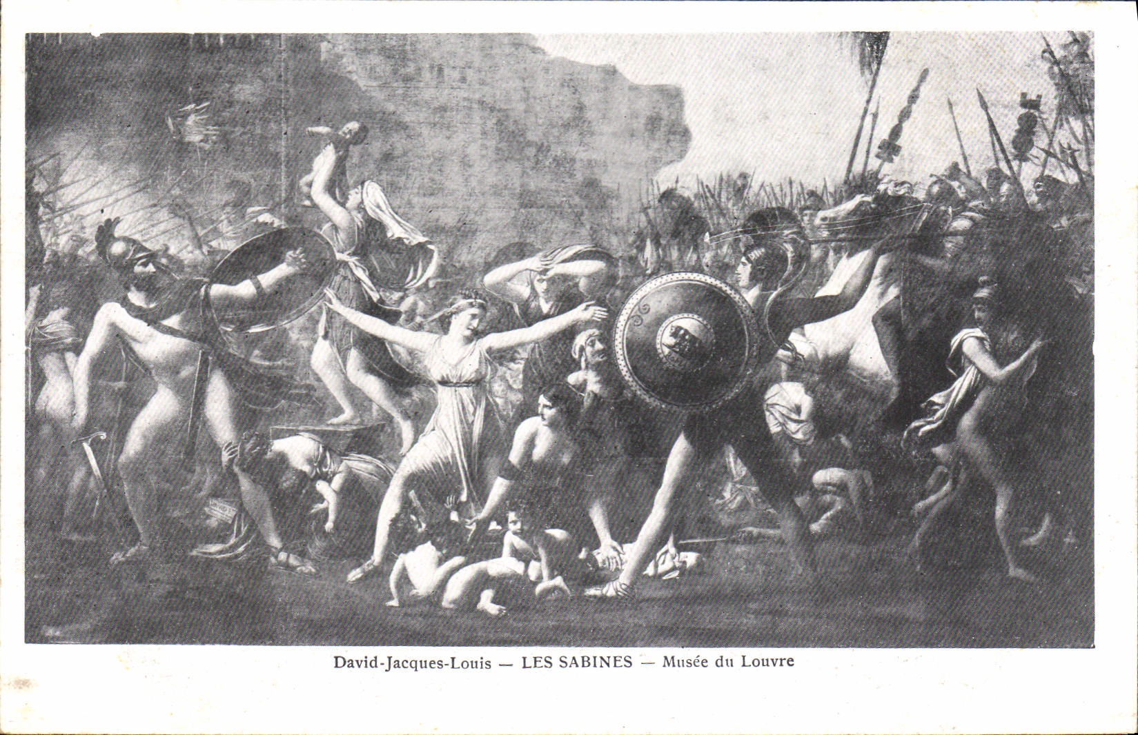 CPA David Jacques Louis Les Sabines Musee du Louvre 