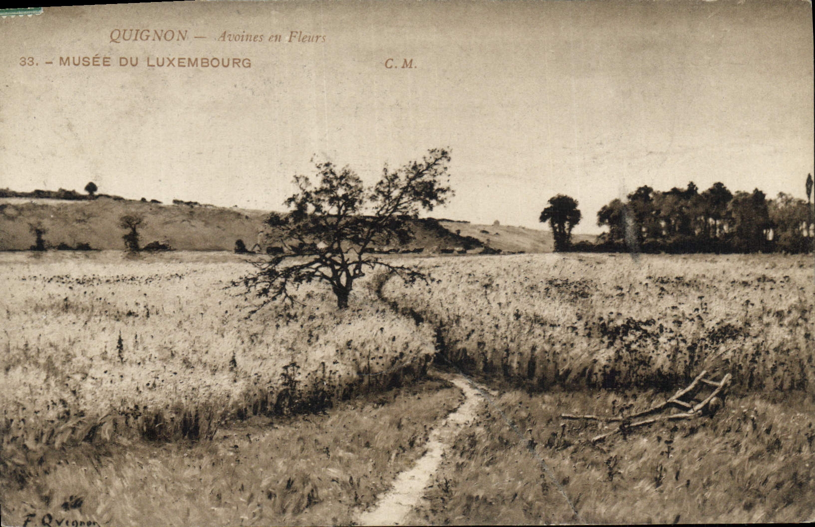CPA Quignon Avoines en Fleurs Musee du Luxembourg 