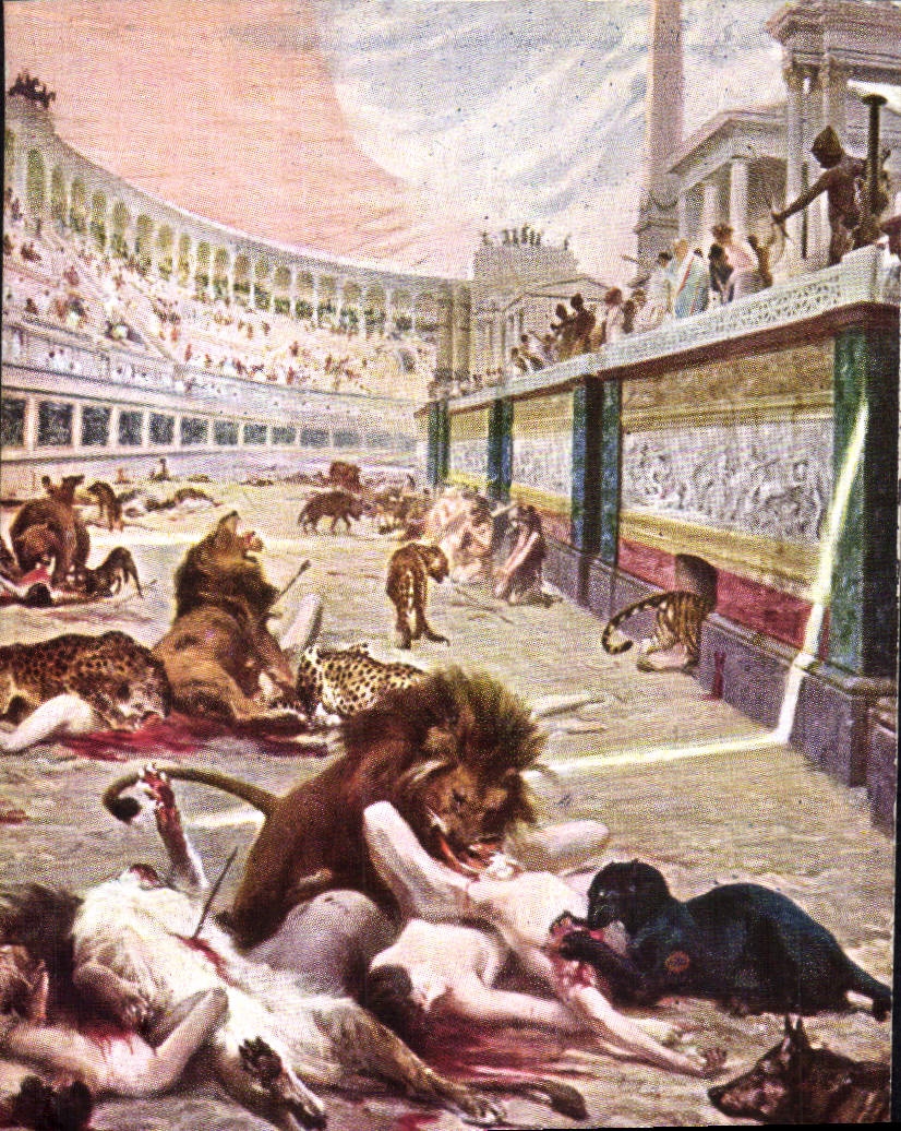 Image Jeux du cirque Rome Lions Pantheres Tigre