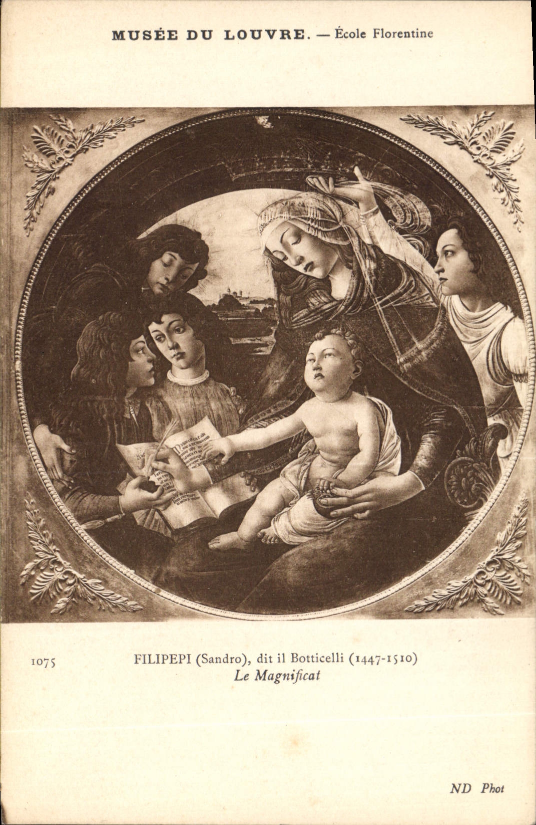 CPA Musee du Louvre Ecole Florentine Filipepi Sandro dit il Botticelli