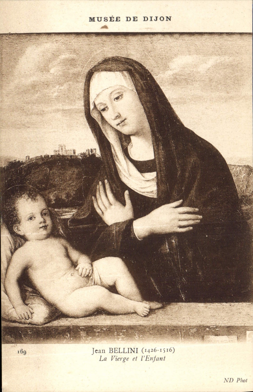 CPA Musee de Dijon Jean Bellini La Vierge et l'Enfant