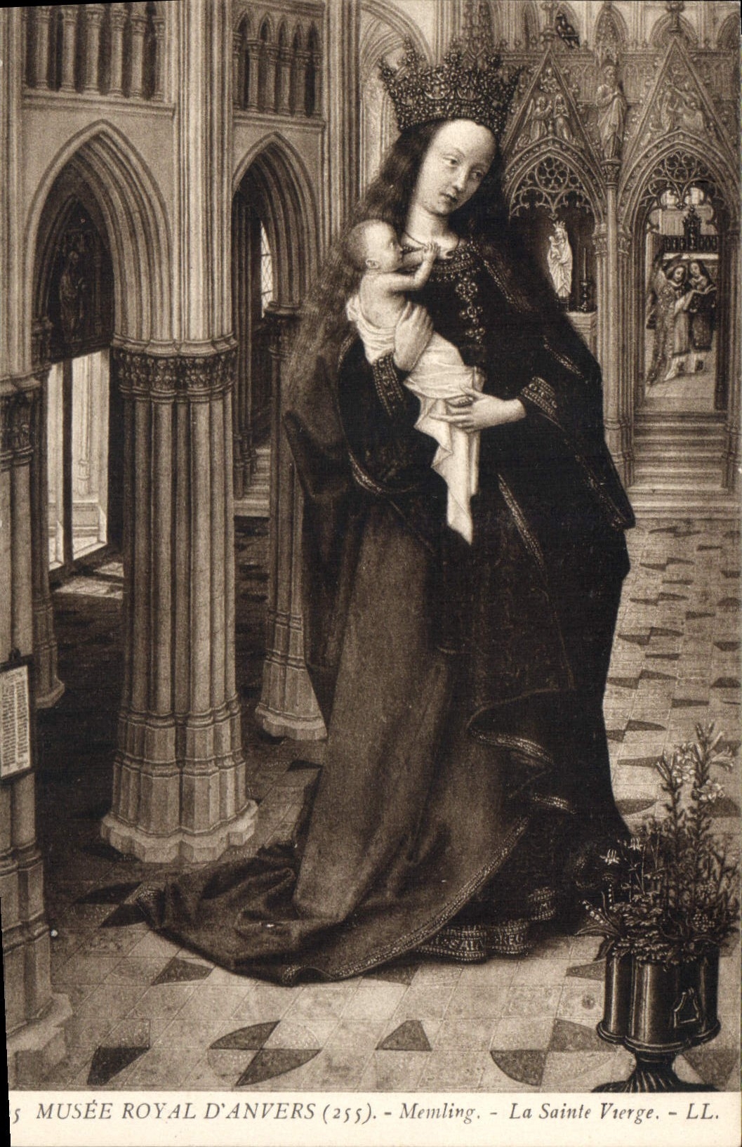 CPA Musee Royal d'Anvers Memling La Sainte Vierge 