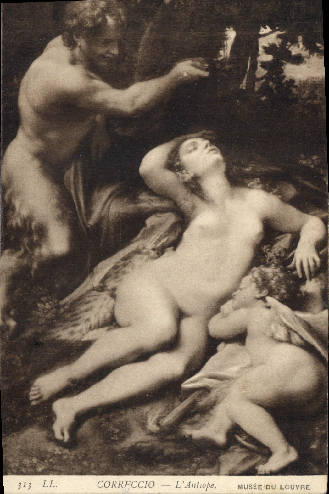 CPA Coffeccion l'Antiope Musee de Louvre 