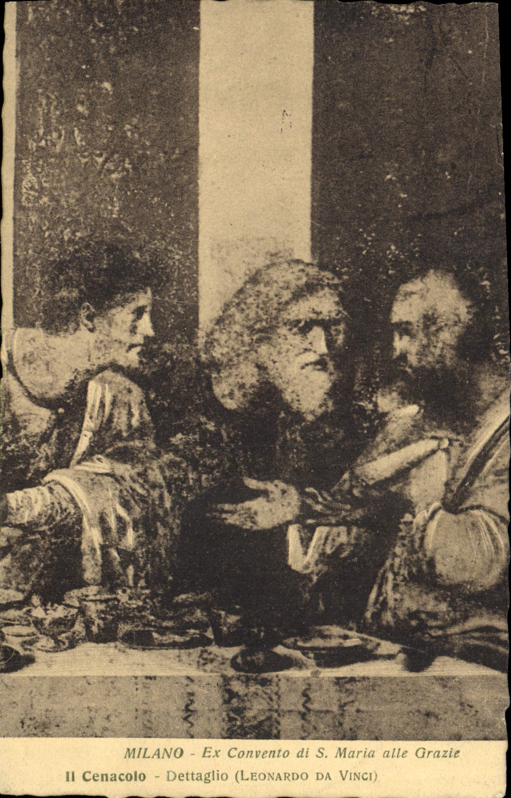CPA Milano Ex Convento di S Maria alle Grazie Dettaglio Leonardo da Vinci 