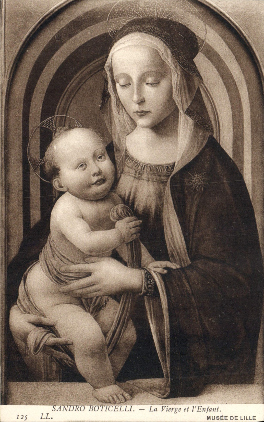 CPA Sandro Boticelli La Vierge et l'Enfant 