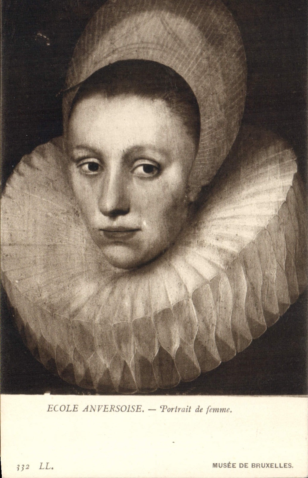 CPA Ecole Anversoise Portrait de femme 