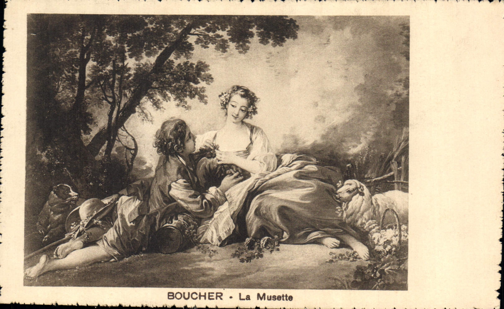 CPA Boucher La Musette 