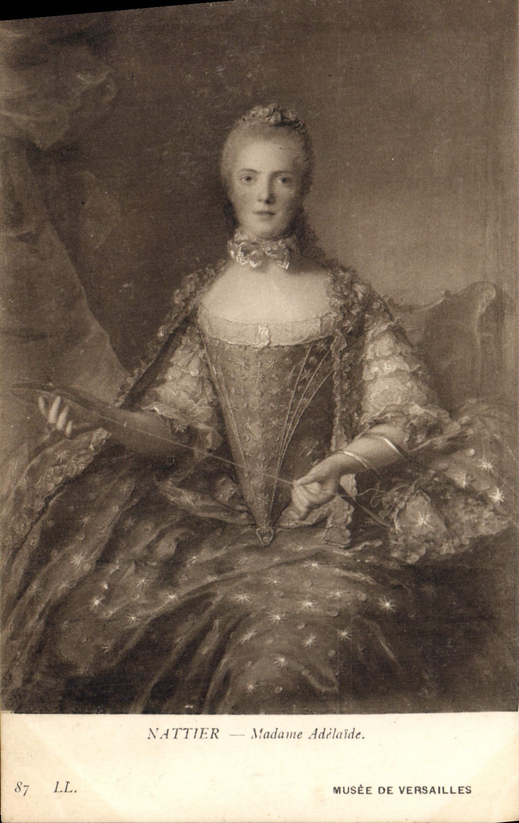 CPA Nattier Madame Adelaide Musee de Versailles 