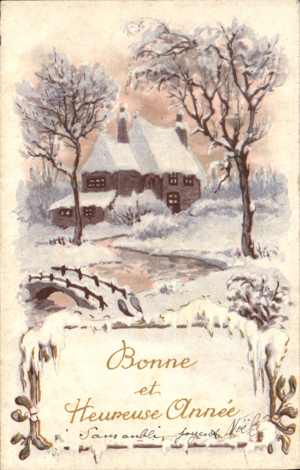 CPA Bonne et Heureuse Annee 