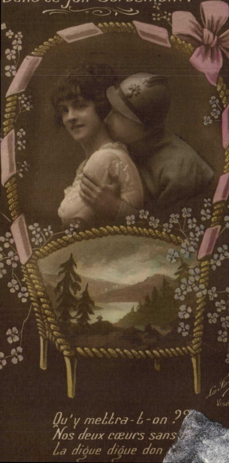 CPA Fantaisie Femme Militaria