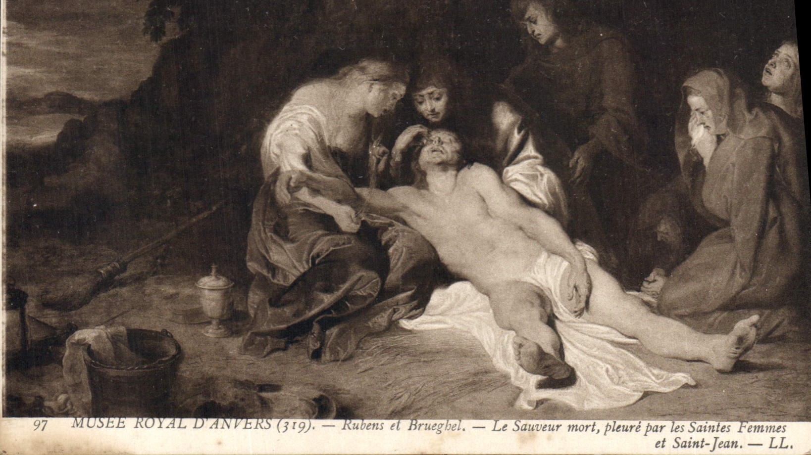 CPA Rubens Le Martyre de St Lievin Musee de Bruxelles 
