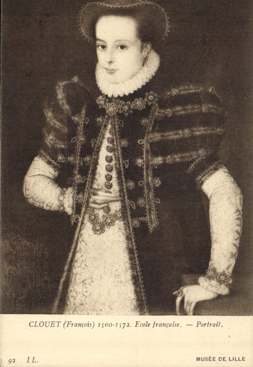 CPA Musee de Lille Clouet Francois Ecole Francoise Portrait 