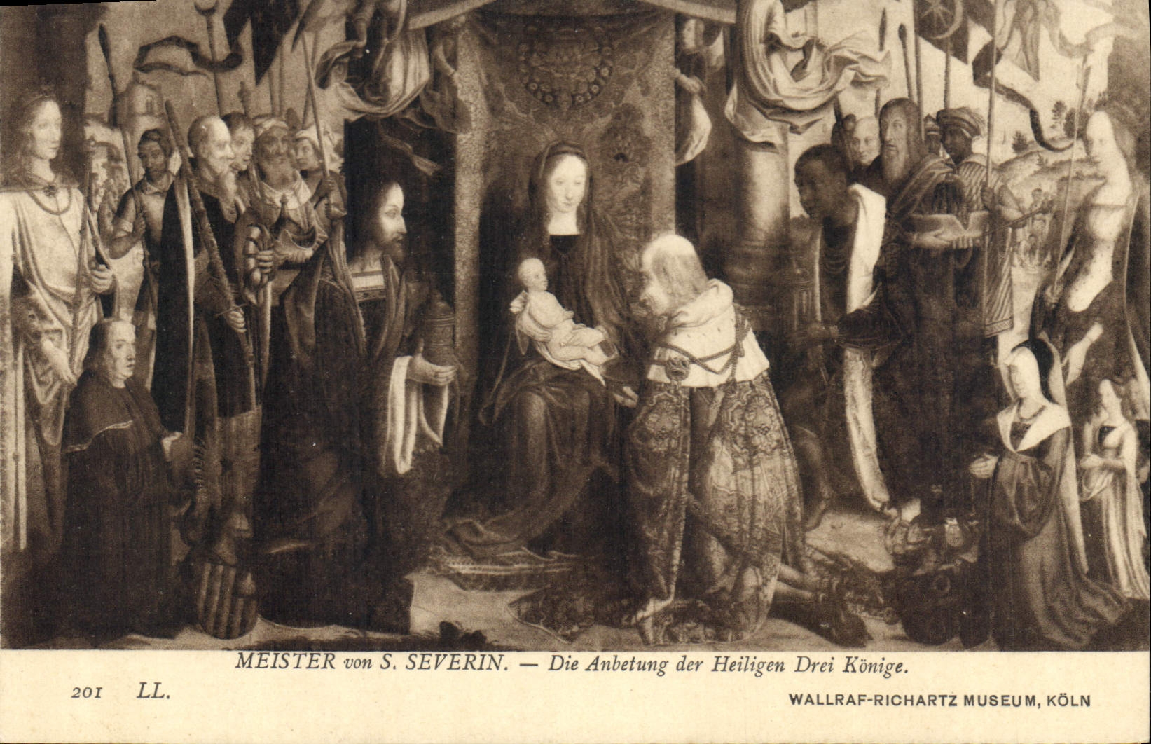 CPA Mesietr von S Severin Die Anbetung der Heiligen Drei Konige Wallraf Richartz museum Koln 