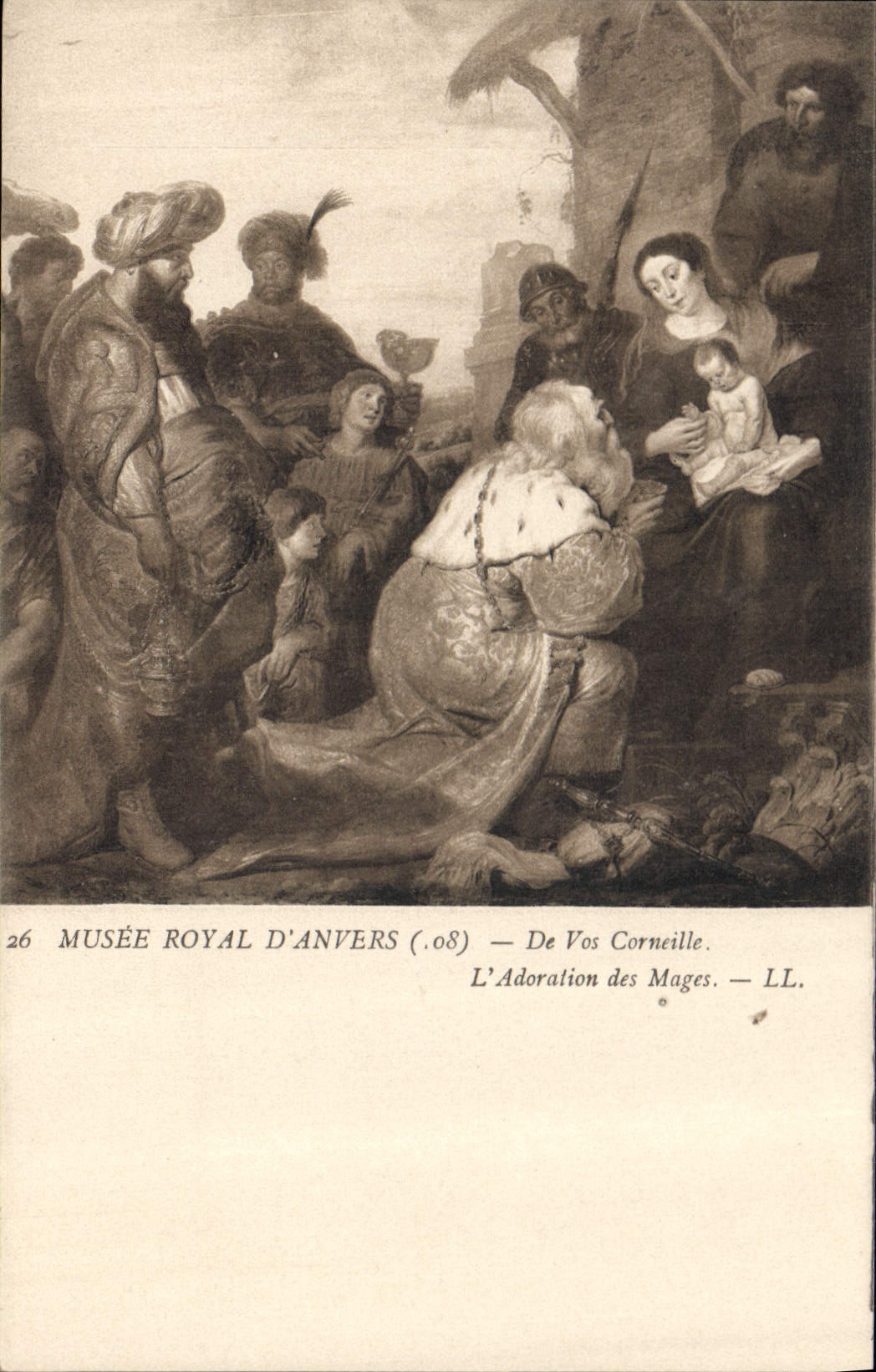 CPA Musee royal d'Anvers De Vos Corneille l'Adoration des Mages 