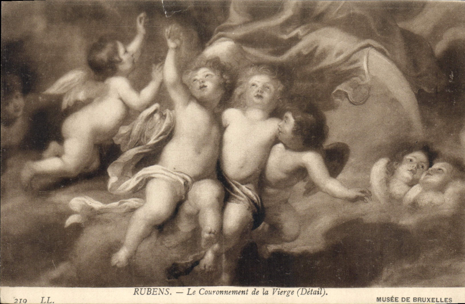 CPA Rubens Le Couronnement de la Vierge Detail 