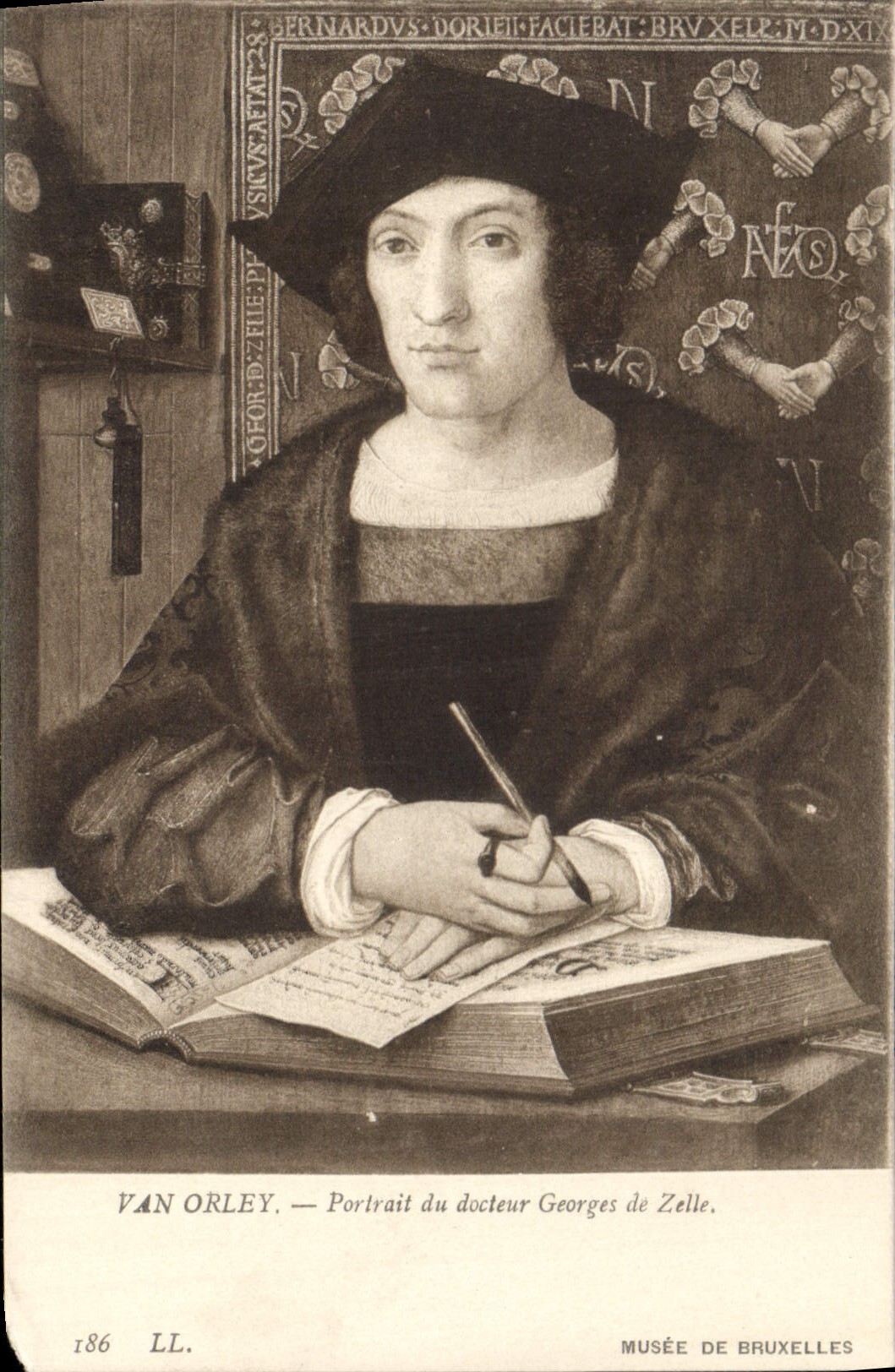 CPA Van Orley Portrait du Docteur Georges de Zelle 