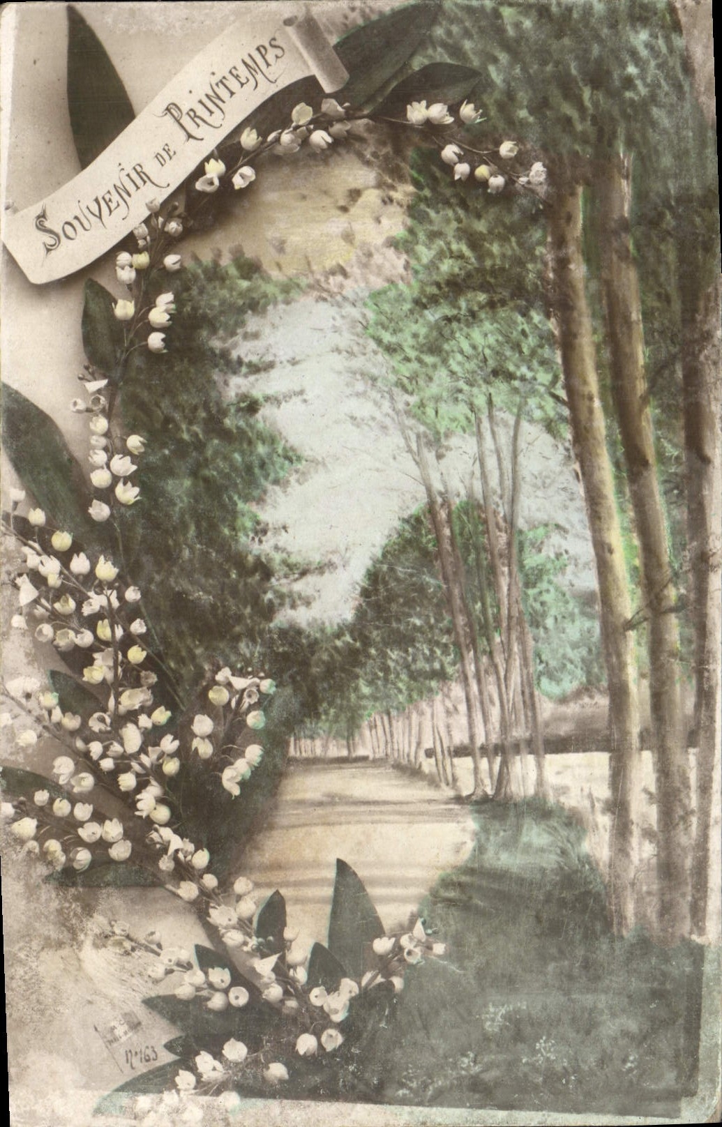 CPA Souvenir de Printemps 