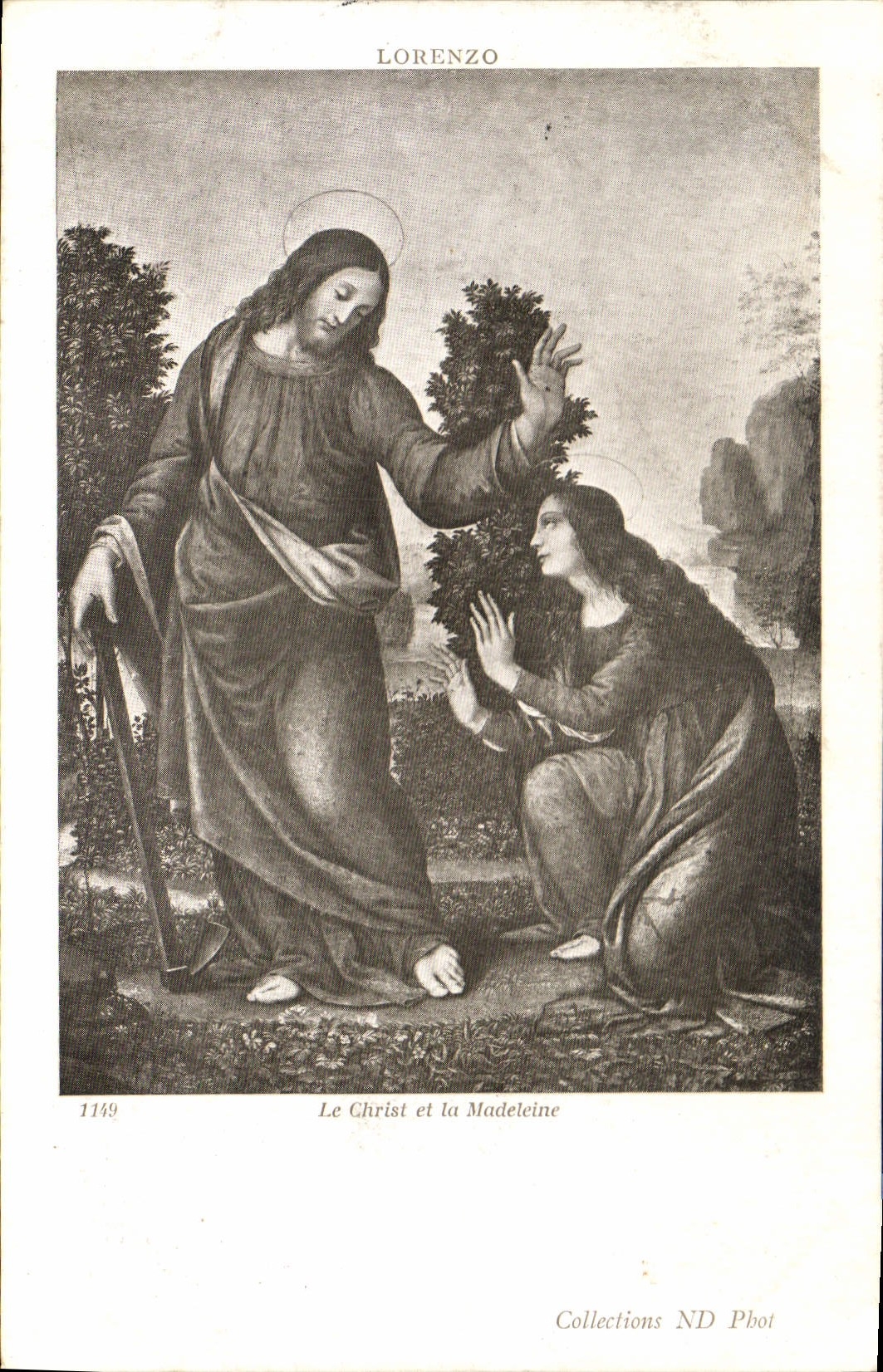 CPA Lorenzo Le Christ et la Madeleine 