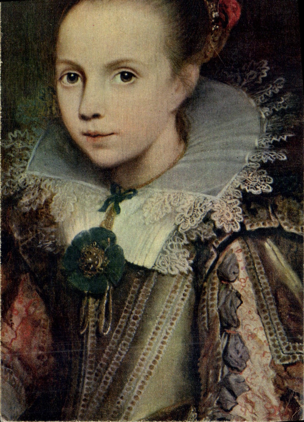 CPA Comite National de l'Enfance Avenue Franklin D Roosevelt Paris Portrait de fillette Detail Musee