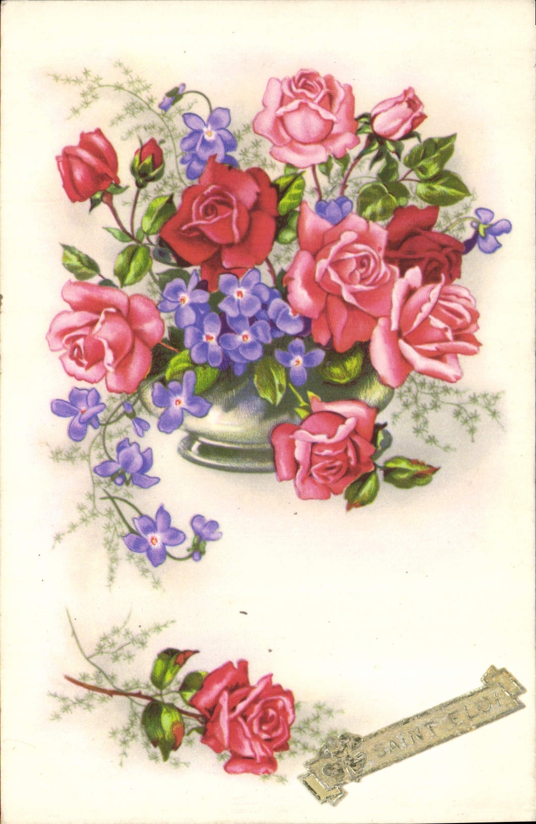 CPA Fantaisie Fleurs