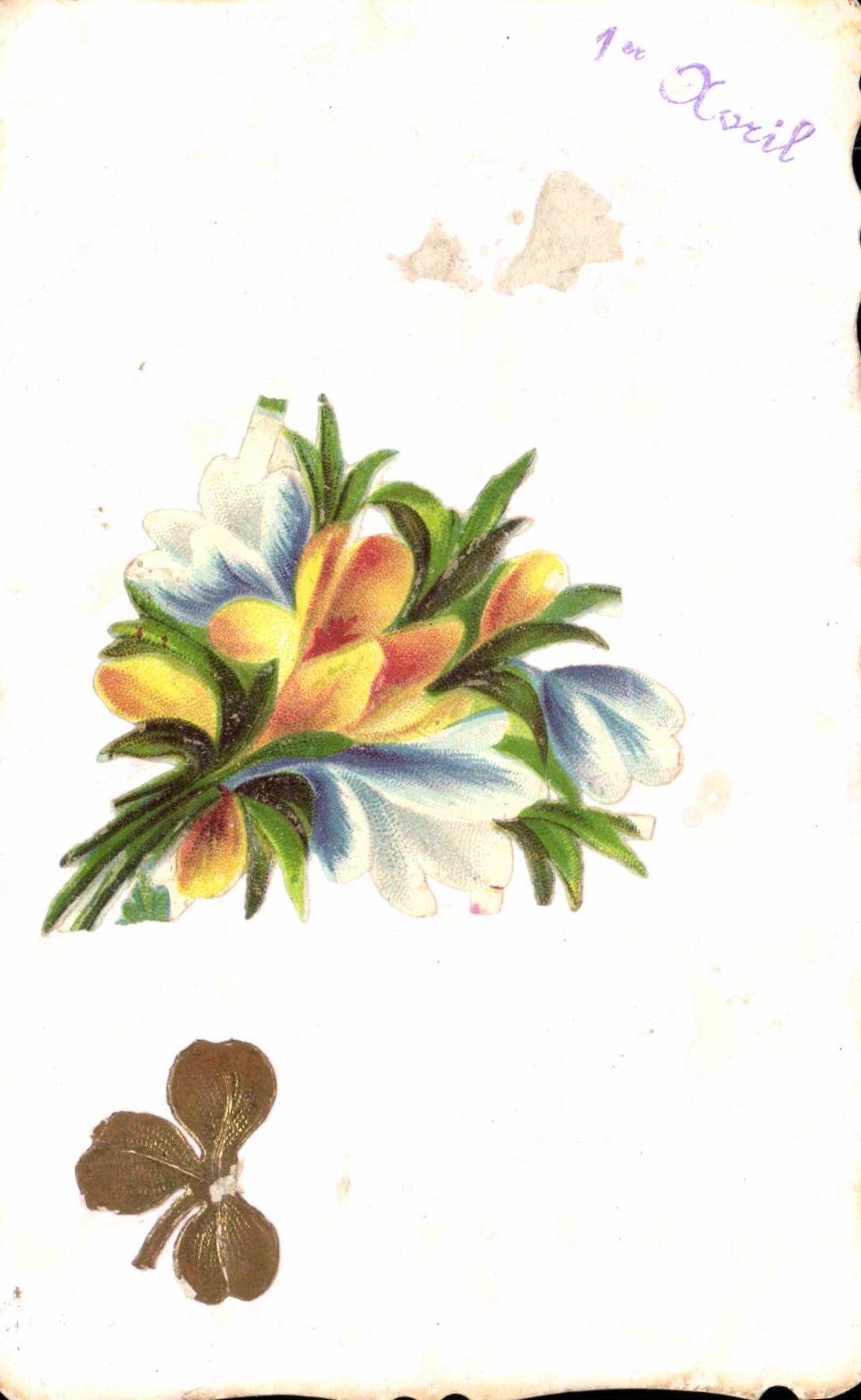 CPA Fantaisie Fleurs