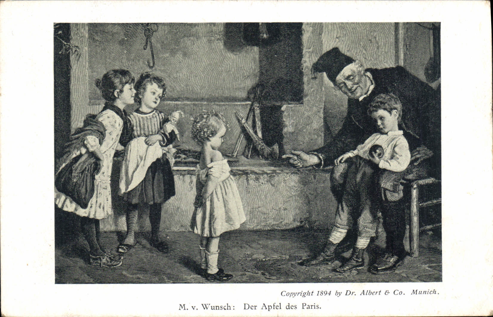 CPA Der Apfel des Paris Wunsch