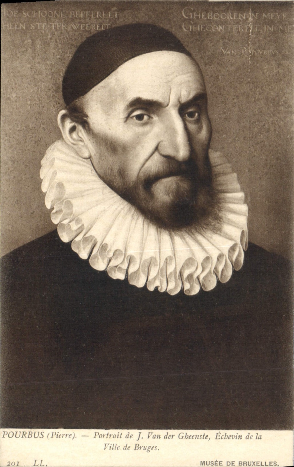 CPA Pourbus Pierre Portrait de J Van der Cheeusle Ecbevin de la Ville de Bruges Musee de Bruxelles 