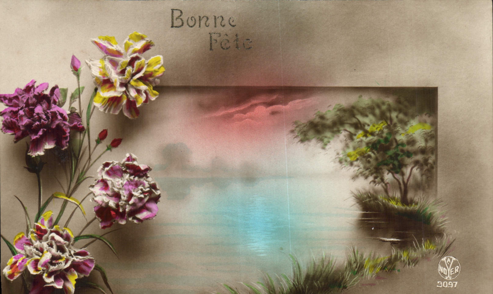 CPA Bonne Fete Fleurs