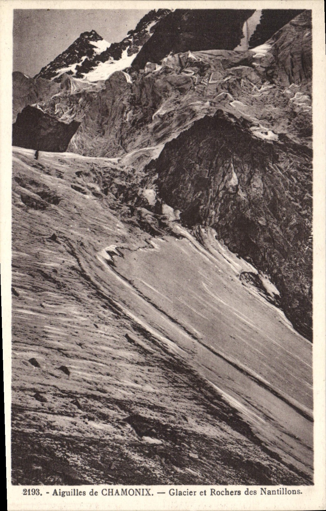 CPA Aiguilles de Chamonix Glacier et Rochers des Nantillons 