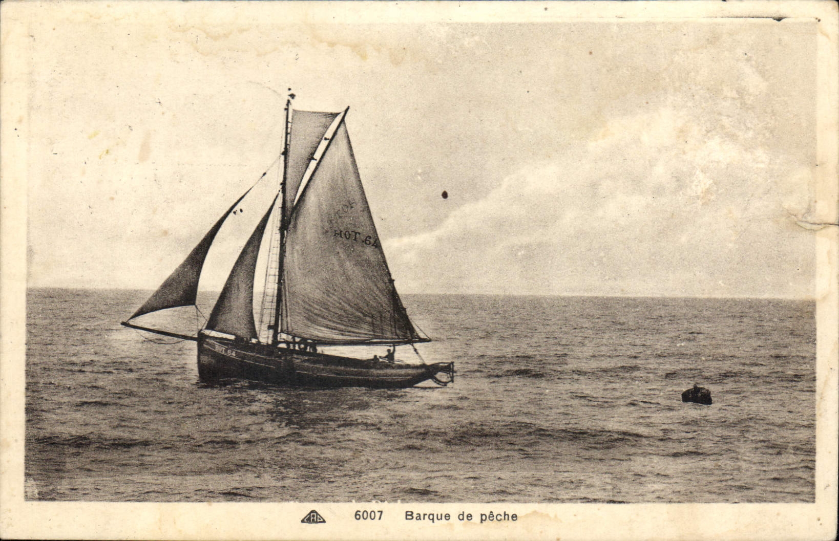 CPA Barque de peche Bateau