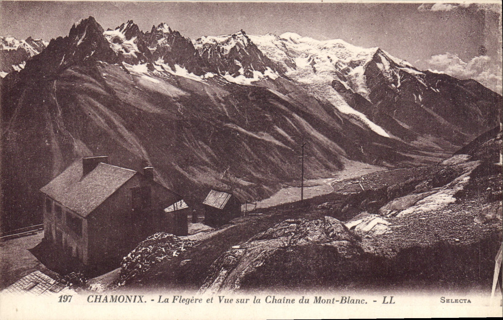 CPA Chamonix La Flegere et Vue sur la Chaine du Mont Blanc 