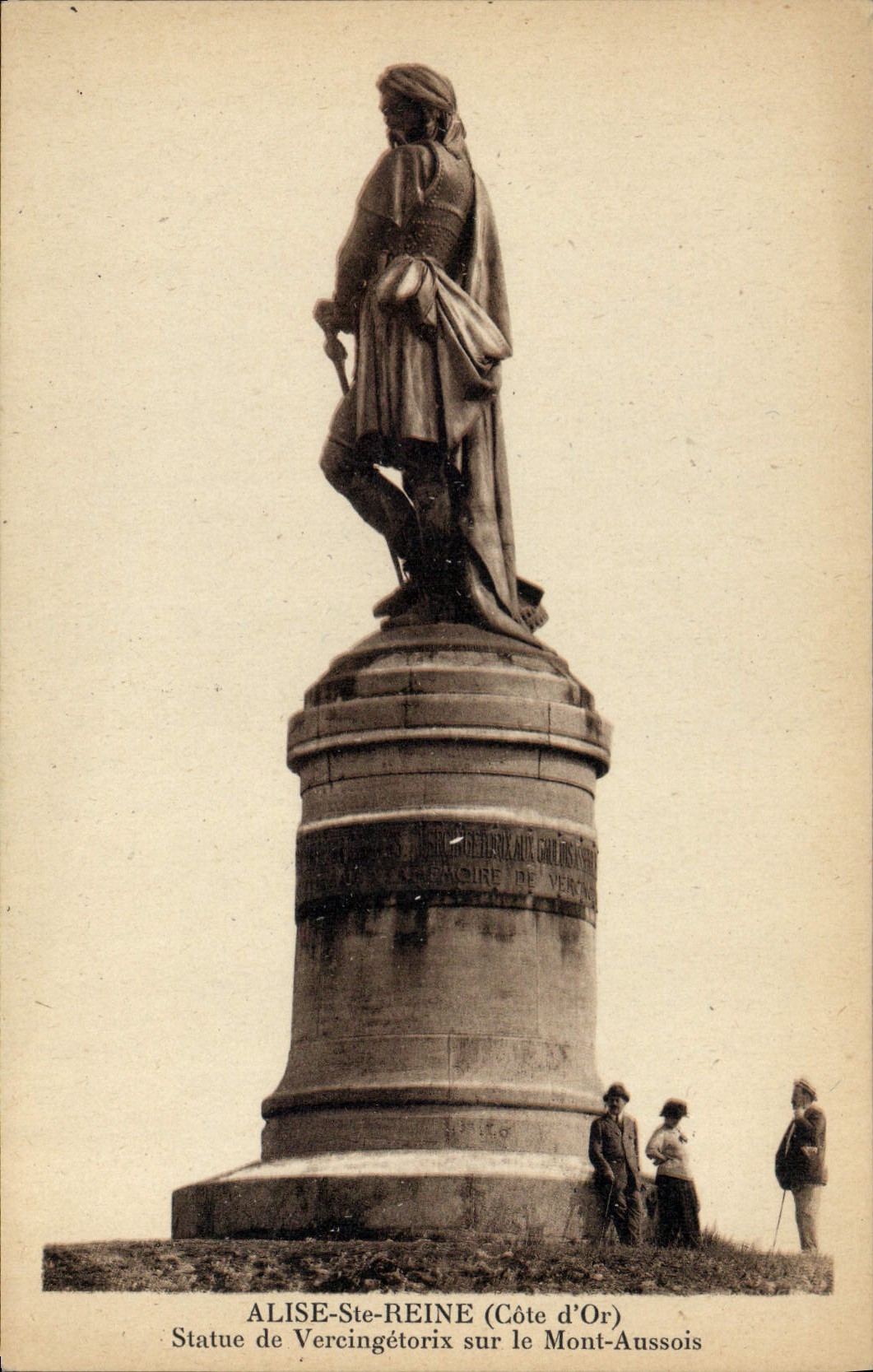 CPA Alise Ste Reine Cote d'Or Statue de Vercingetorix sur le Mont Aussois