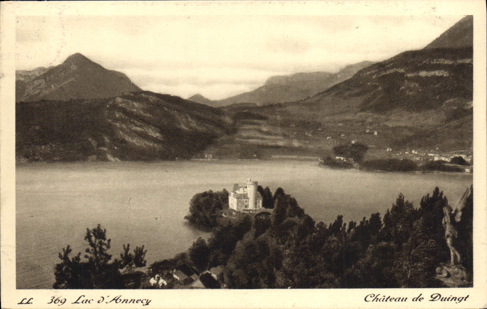 CPA Lac d'Annecy Chateau de Duingt 