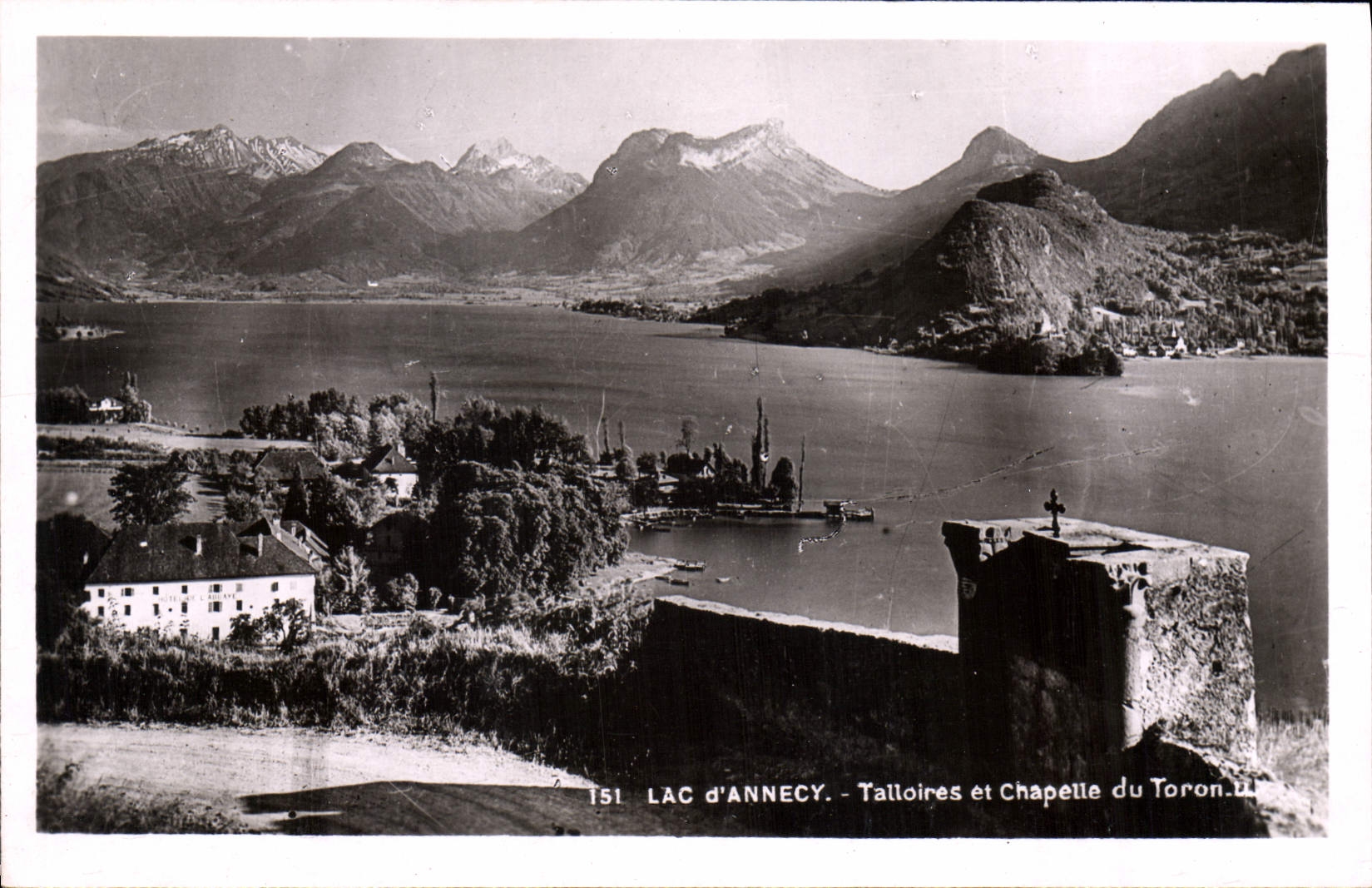 CPA Lac d'Annecy Talloires et Chapelle du Toron 