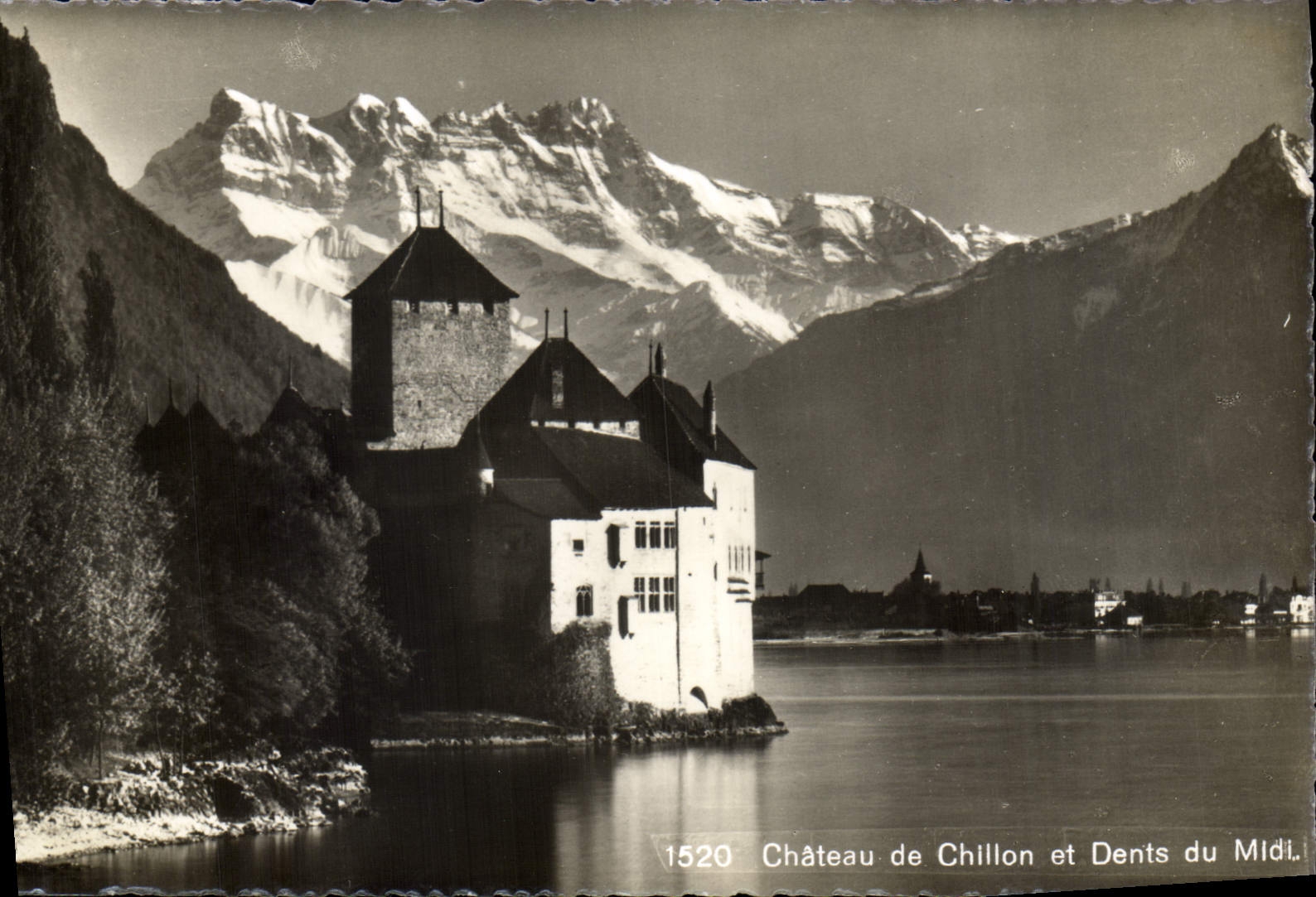 CPA Chateau de Chillon et Dents du Midi 