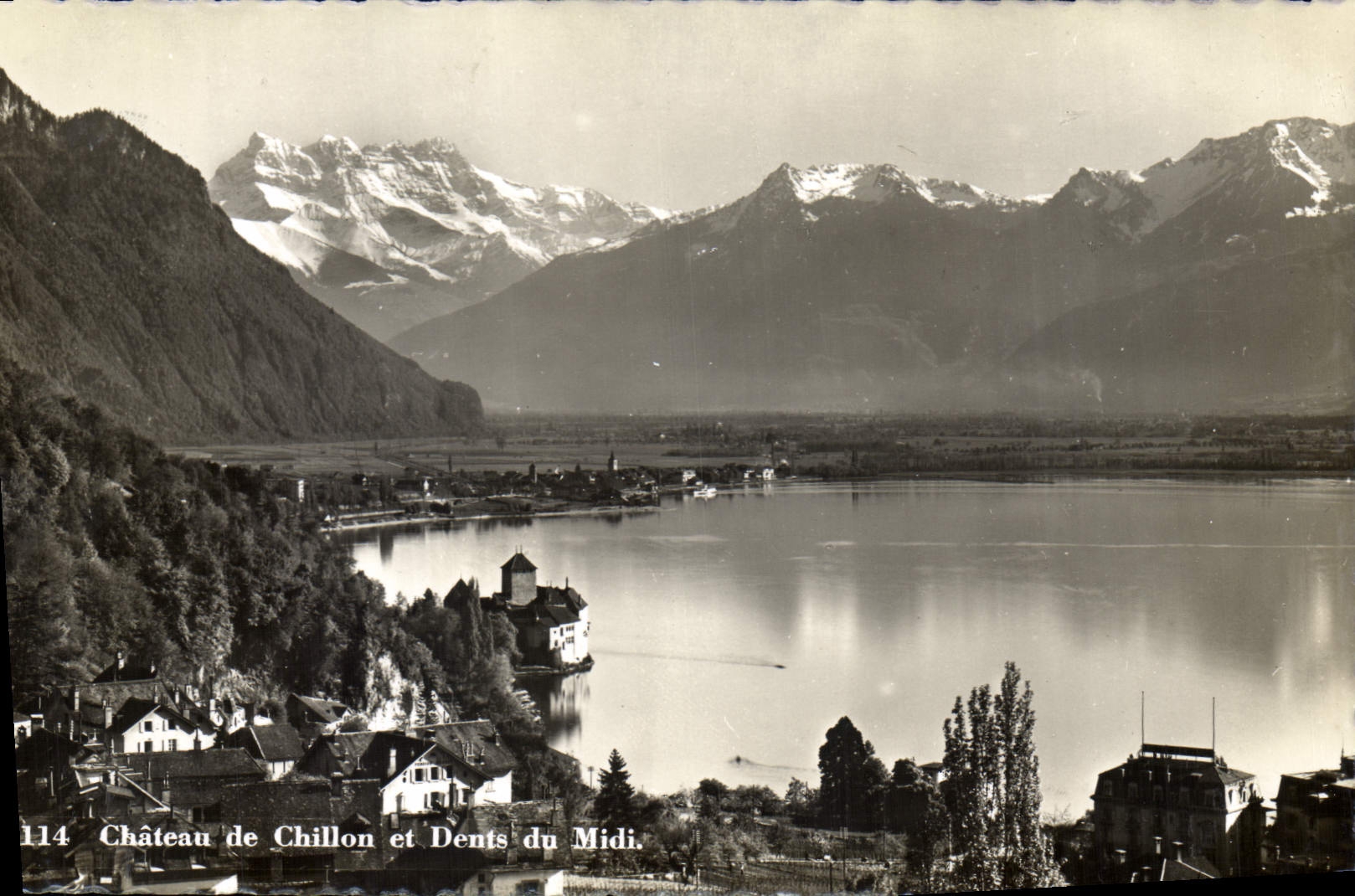 CPA Chateau de Chillon et Dents du Midi 